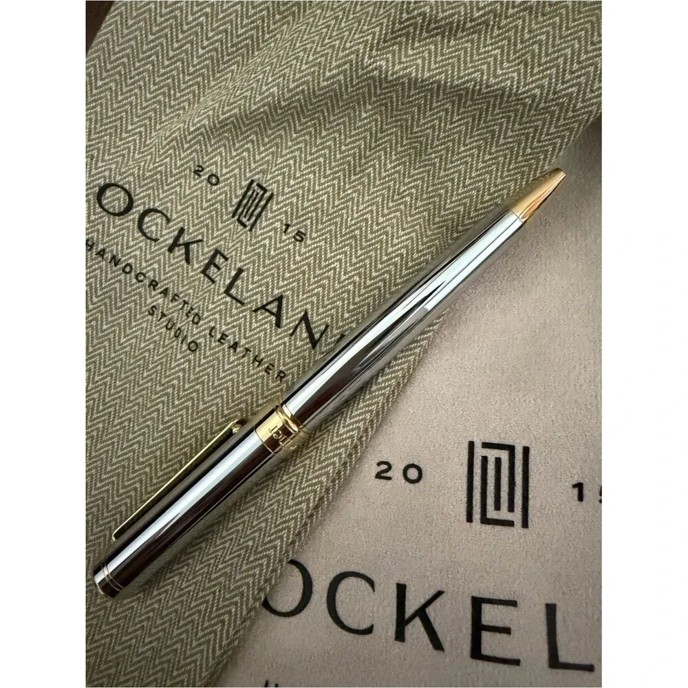 Lockeland Leather Infinity Lined Notebook & Pen Set Genuine Leather Collectors